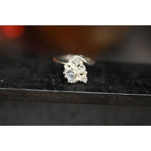 Simple Raw Diamond Engagement Ring Rough Diamond Wedding Band Unique Gem…